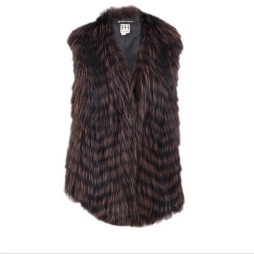 SOLD!! Haute Hippie Fox Fur Vest - Picture 2 of 8